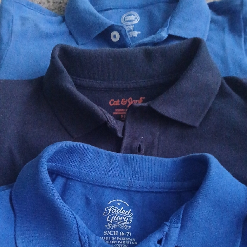 A Lot Of Polo Shirts For School For Boy Sz S(6-7) - Picture 3 of 4